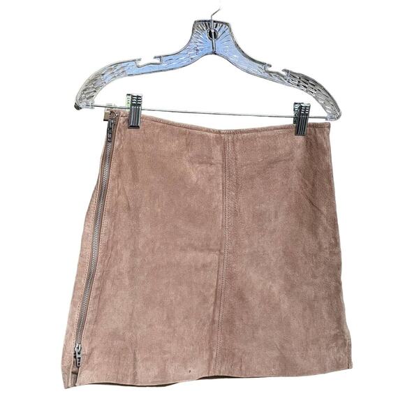 Blank NYC Womens Skirt Brown 100% Leather Size 27 NWT - Picture 6 of 10